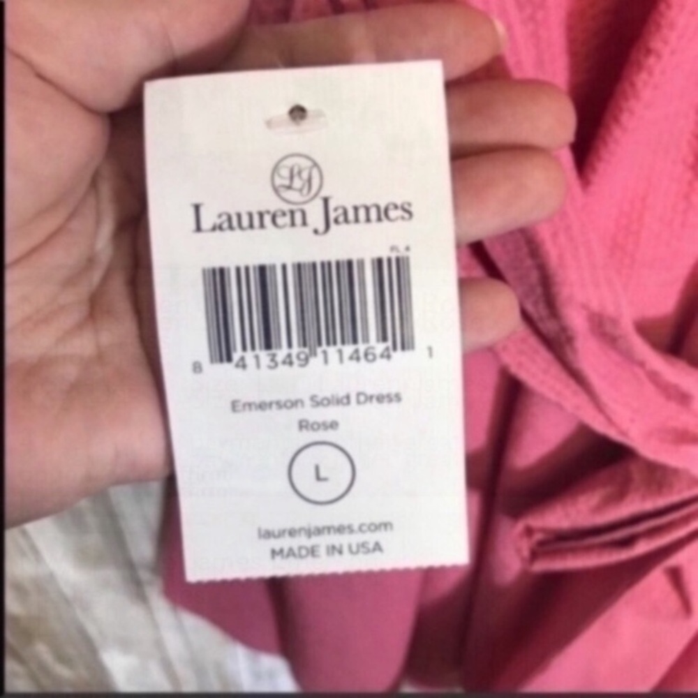NWT Lauren James Emerson Rose Solid Dress - Picture 5 of 5